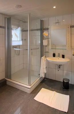 Ein Badezimmer in der Unterkunft Idyllisches Wohnen in grüner Oase