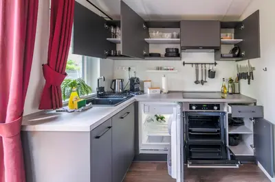 Küche/Küchenzeile in der Unterkunft Gecko - The Tiny House
