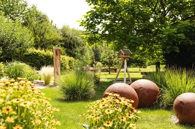 Ein Garten an der Unterkunft Fernwohl Kürnbach