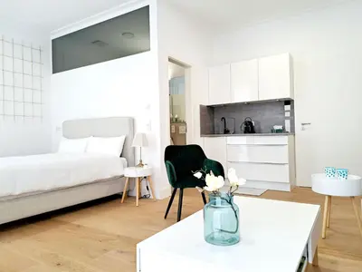 Ein Bett oder Betten in einem Zimmer der Unterkunft Stadtpalais am Schöntal