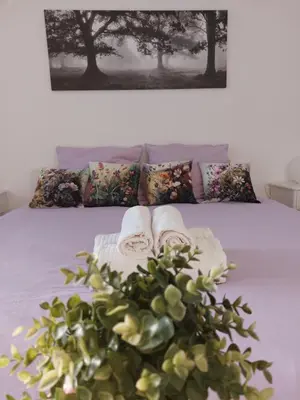Ein Bett oder Betten in einem Zimmer der Unterkunft Villa Bianca - Holiday & Business