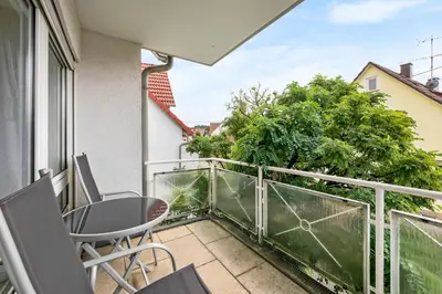 Ein Balkon oder eine Terrasse in der Unterkunft Hyra Living Untergruppenbach