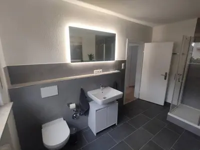 Ein Badezimmer in der Unterkunft Vogelnest - Wohlfühlen im Grünen