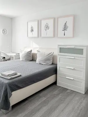 Ein Bett oder Betten in einem Zimmer der Unterkunft Moderne 3-Zimmer-Ferienwohnung bei Frankfurt - frisch renoviert, zentral gelegen und perfekt für Familien und Business-Trips