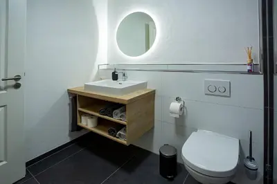 Ein Badezimmer in der Unterkunft Ferienwohnungen - Gutshof Dürrhof
