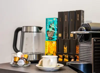 Kaffee-/Teezubehör in der Unterkunft Minty Lounge