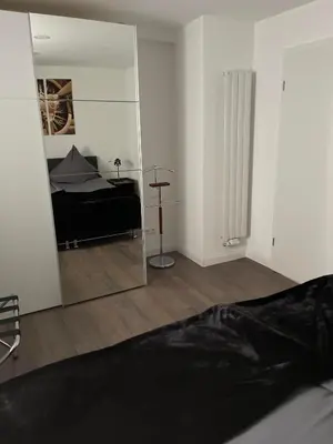 Ein Bett oder Betten in einem Zimmer der Unterkunft Propeller Gästehaus OG
