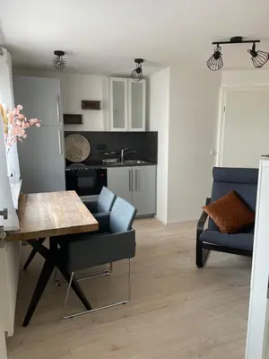 Küche/Küchenzeile in der Unterkunft Freigeist Apartments
