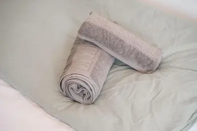 Ein Bett oder Betten in einem Zimmer der Unterkunft II. Perouser Wohlfühloase
