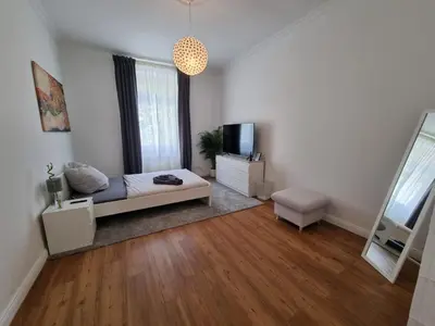 Ein Bett oder Betten in einem Zimmer der Unterkunft Süße Marie 1