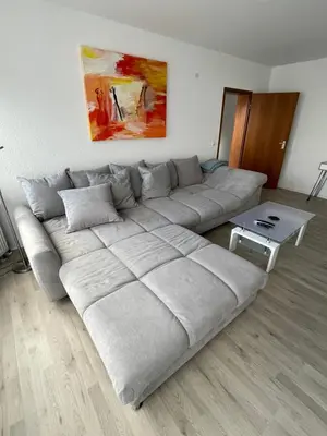Ein Sitzbereich in der Unterkunft Hemmingen BaWü, attraktive 2-Zimmer-Whg