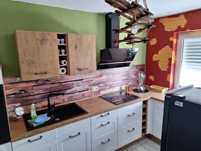 Küche/Küchenzeile in der Unterkunft Wohnung Emilia
