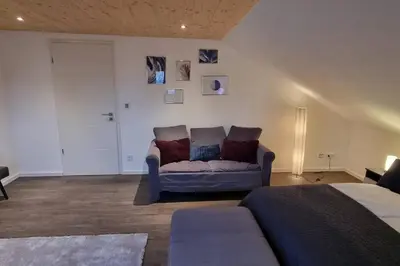 Ein Sitzbereich in der Unterkunft Capa Ferienwohnung Pfalz