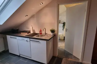 Küche/Küchenzeile in der Unterkunft Capa Ferienwohnung Pfalz
