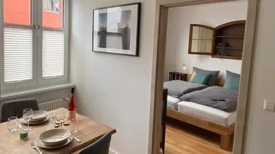 Ein Bett oder Betten in einem Zimmer der Unterkunft Heimatliebe Erfweiler Wohnung ÄNS
