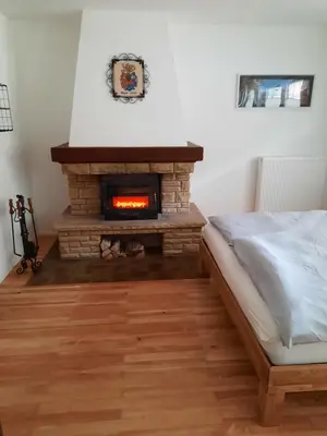 Ein Bett oder Betten in einem Zimmer der Unterkunft Heimatliebe Erfweiler Wohnung ZWÄ