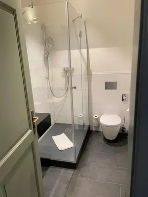 Ein Badezimmer in der Unterkunft Palmbräu Altstadt Appartments