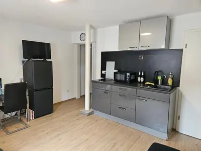 Küche/Küchenzeile in der Unterkunft Gemütliche Wohnung in Happenbach