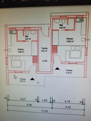 Grundriss der Unterkunft Ferienhaus: Mitten auf dem Reiterhof