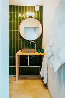 Ein Badezimmer in der Unterkunft Ausblick Maisenbach
