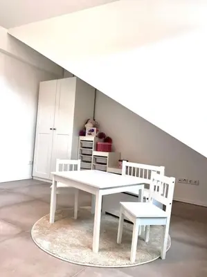 Ein Sitzbereich in der Unterkunft Ferienwohnung Lili