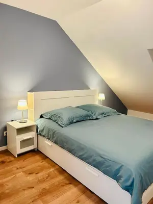 Ein Bett oder Betten in einem Zimmer der Unterkunft Ruheoase - Premium Suite