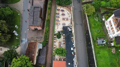 Die Umgebung um das Privatzimmer