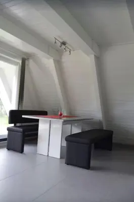 Ein Sitzbereich in der Unterkunft Ferienhaus in Waldkatzenbach modern & renoviert
