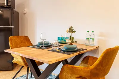 Grundriss der Unterkunft nidusROOMS: Art Déco Apartment nähe Heidelberg
