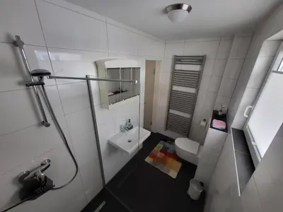Ein Badezimmer in der Unterkunft Ferienwohnung Braunshardt