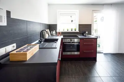 Küche/Küchenzeile in der Unterkunft Haus Sebald